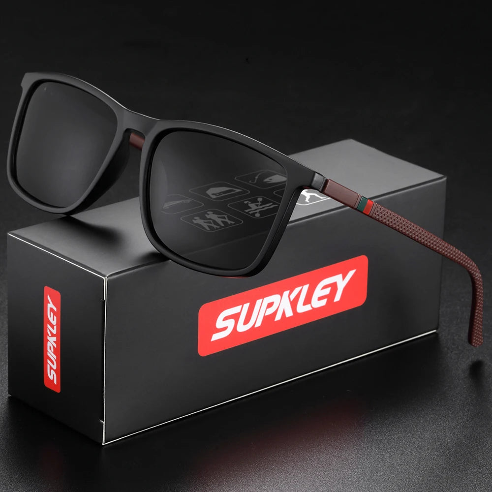 SUPKLEY UV400 Polarized Sunscreen Sunglasses for Men