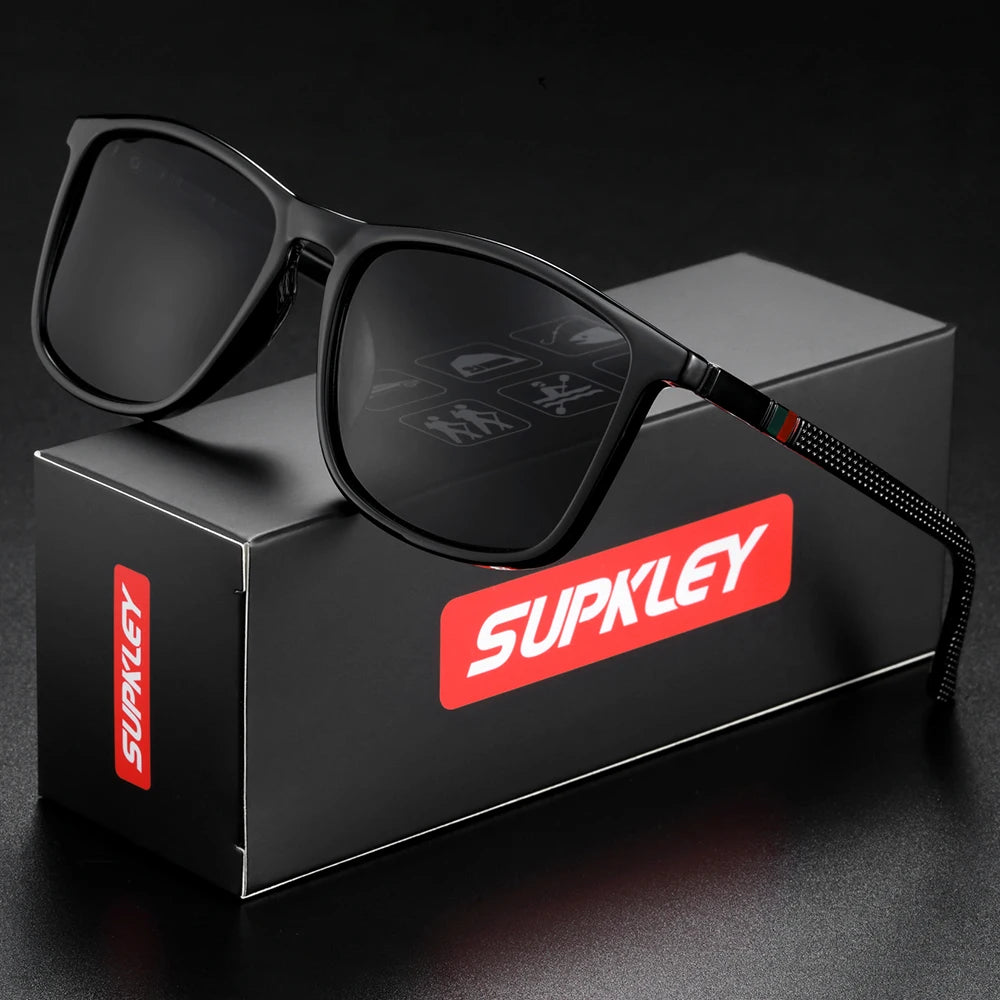 SUPKLEY UV400 Polarized Sunscreen Sunglasses for Men