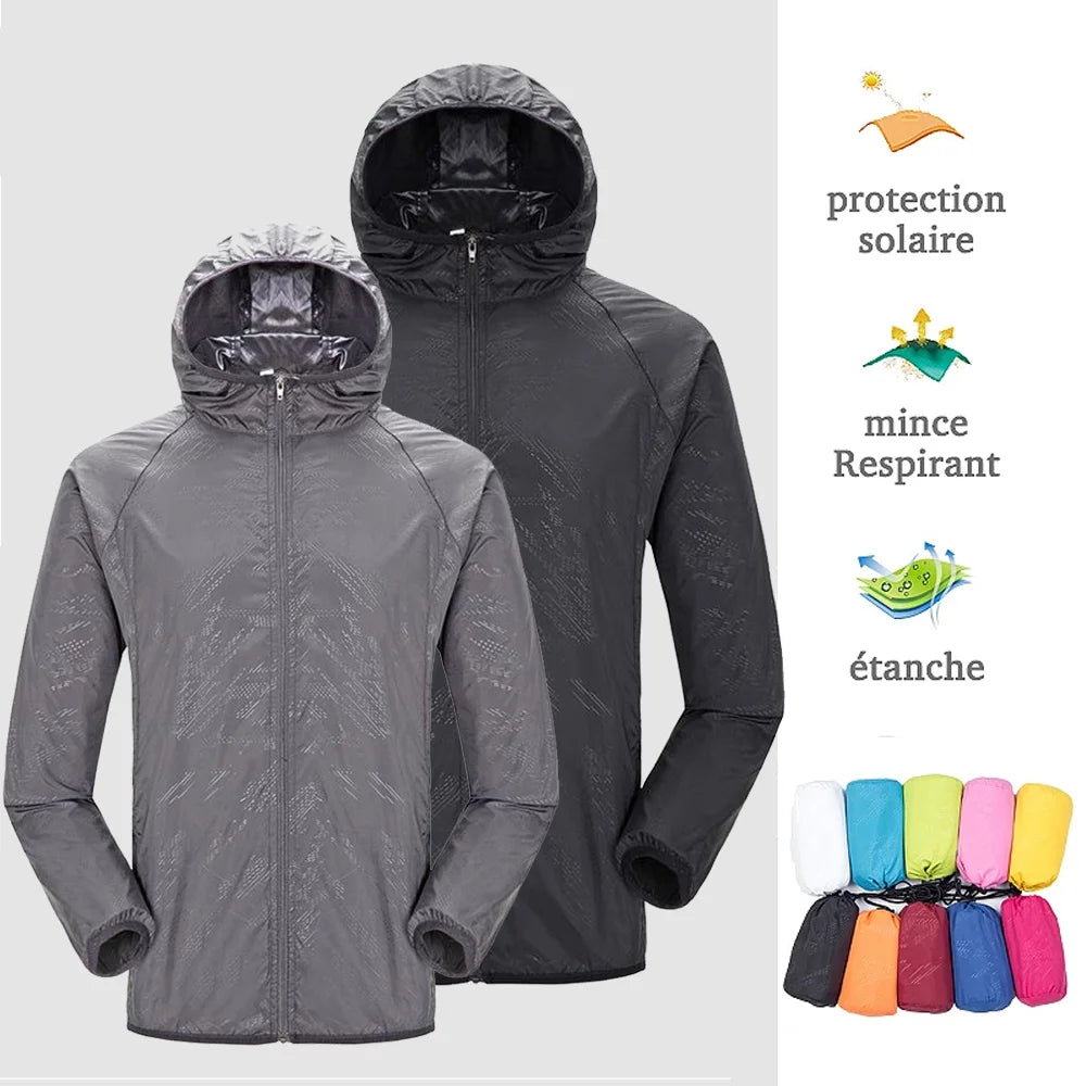 Veste de pluie de Camping pour hommes et femmes, imperméable,