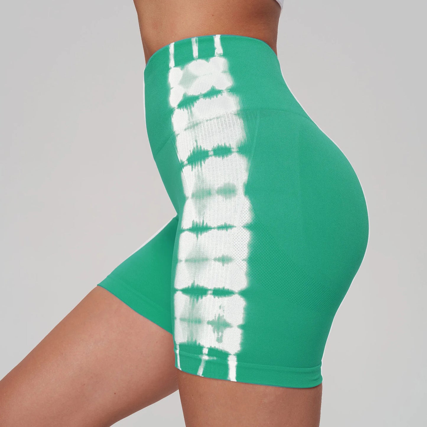 Short Sportif Taille Haute Tie-Dye