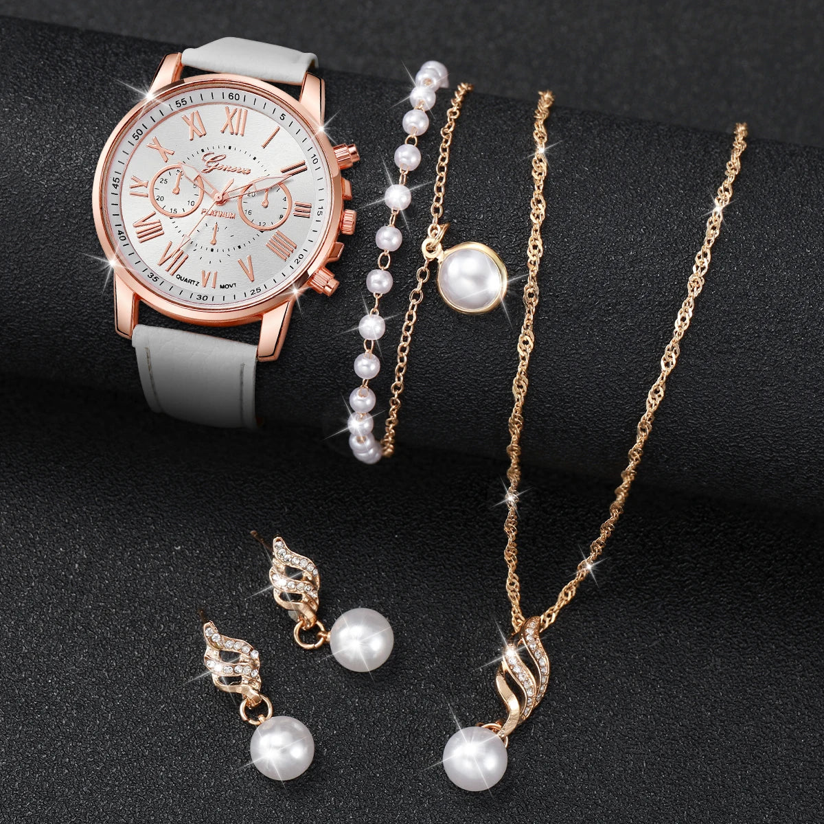 Montre Quartz Élégance avec Accessoires