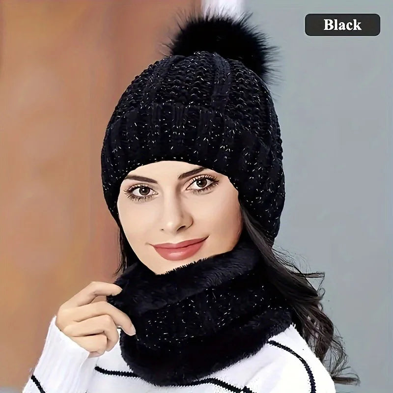 Ensemble Écharpe, Chapeau & Gants pour Femme - Élégance et Confort