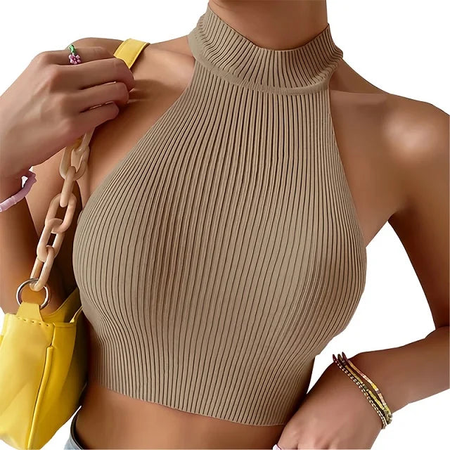 Top Halter Élégance Stretch
