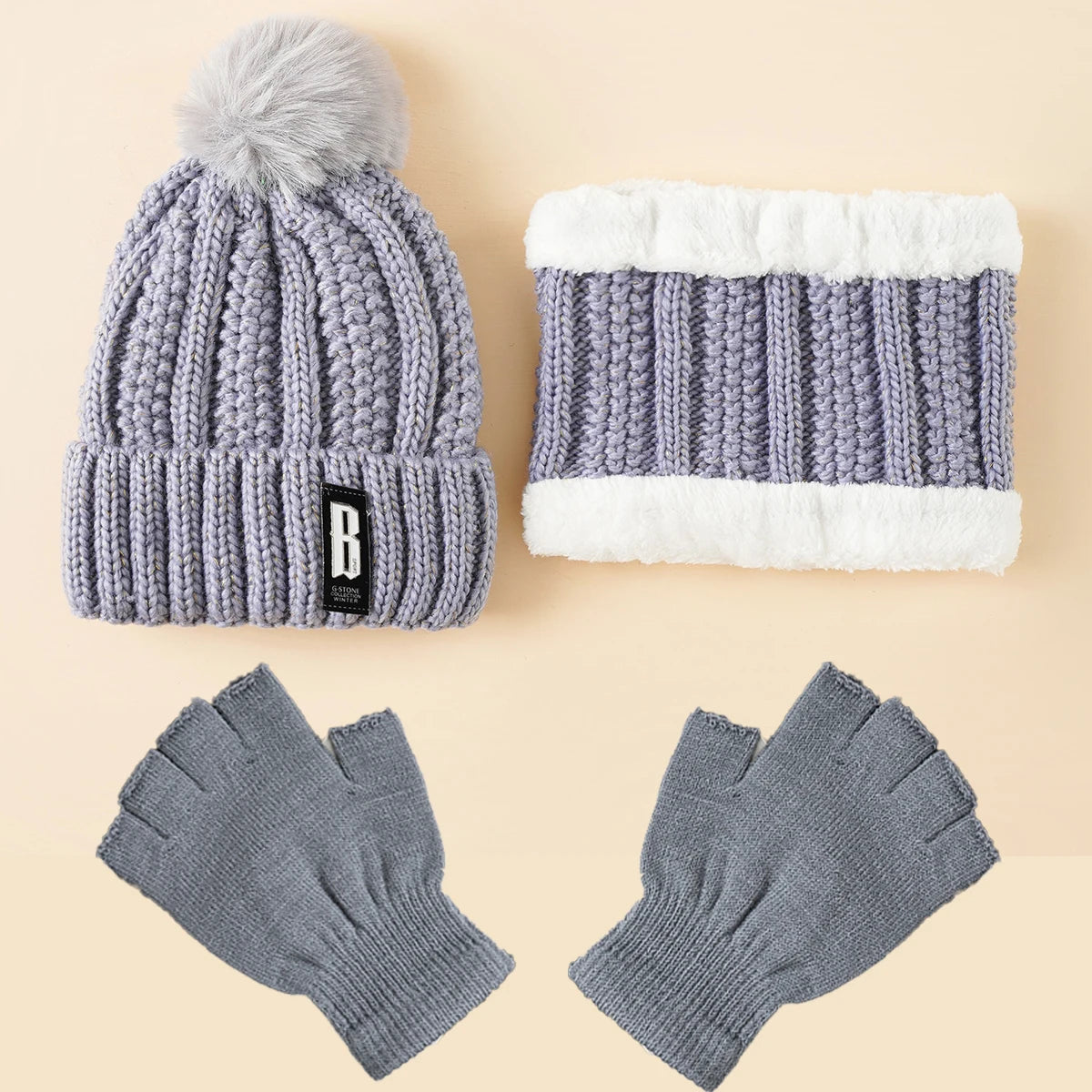 Ensemble Écharpe, Chapeau & Gants pour Femme - Élégance et Confort