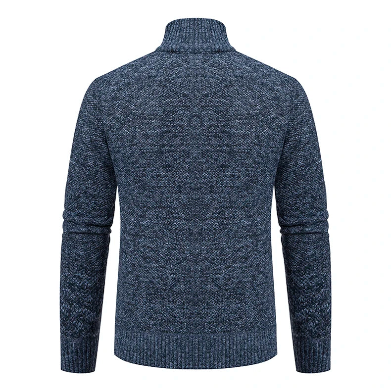 Men's Casual Fleece Sweater Coat