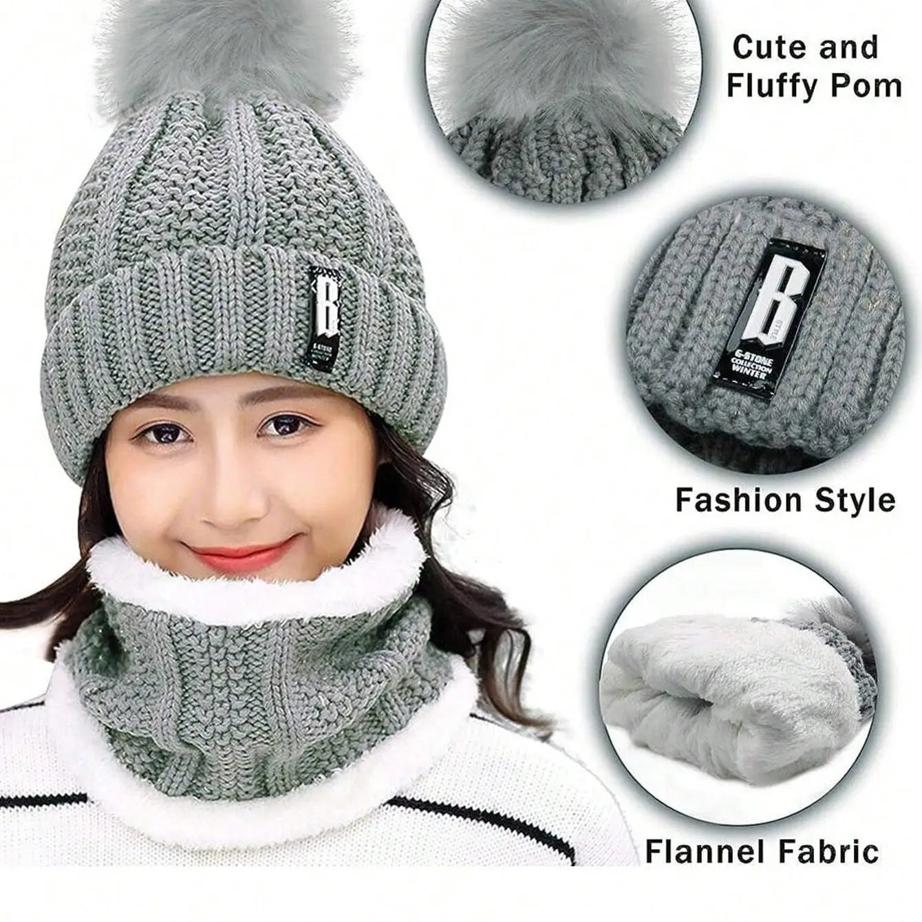 Ensemble Écharpe, Chapeau & Gants pour Femme - Élégance et Confort