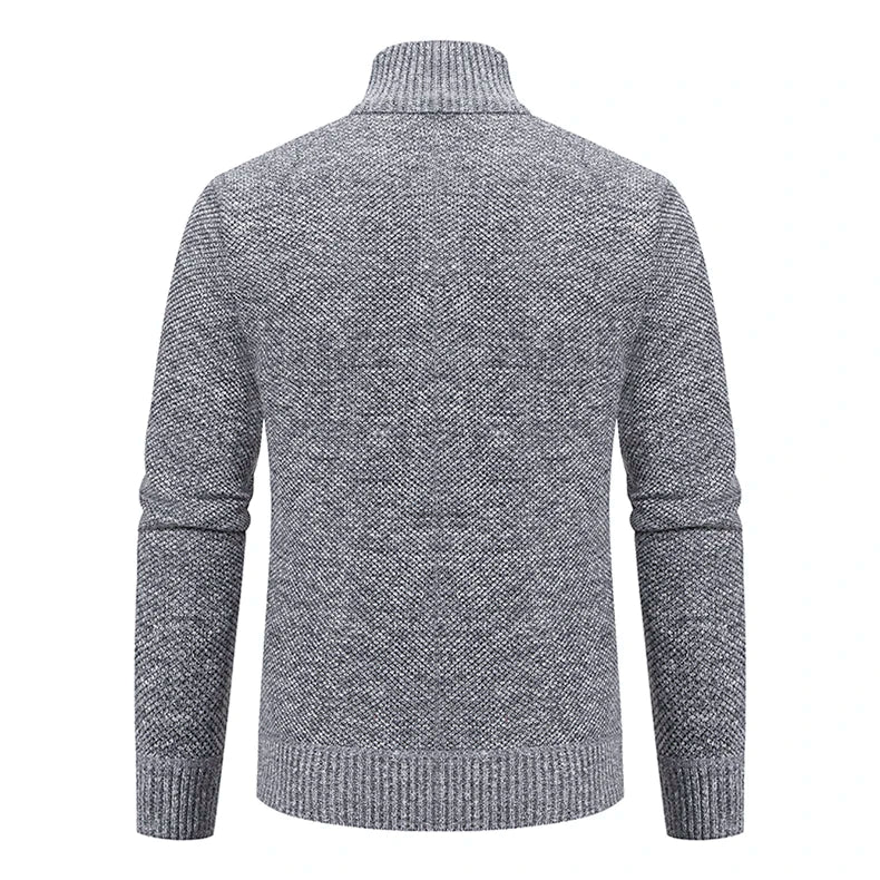 Men's Casual Fleece Sweater Coat
