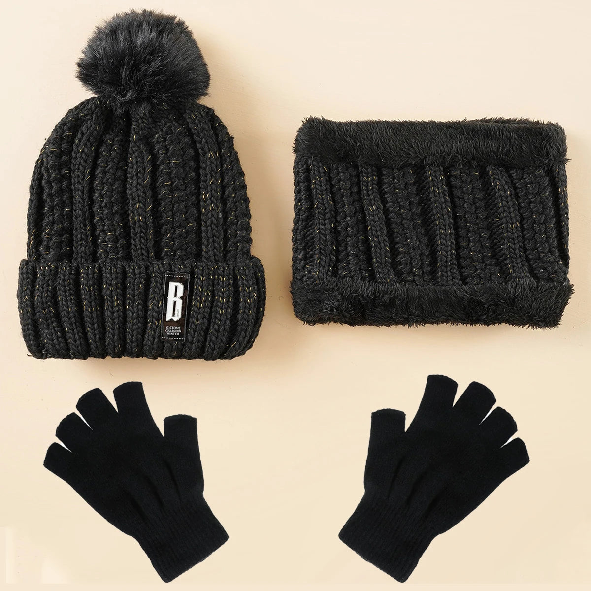Ensemble Écharpe, Chapeau & Gants pour Femme - Élégance et Confort