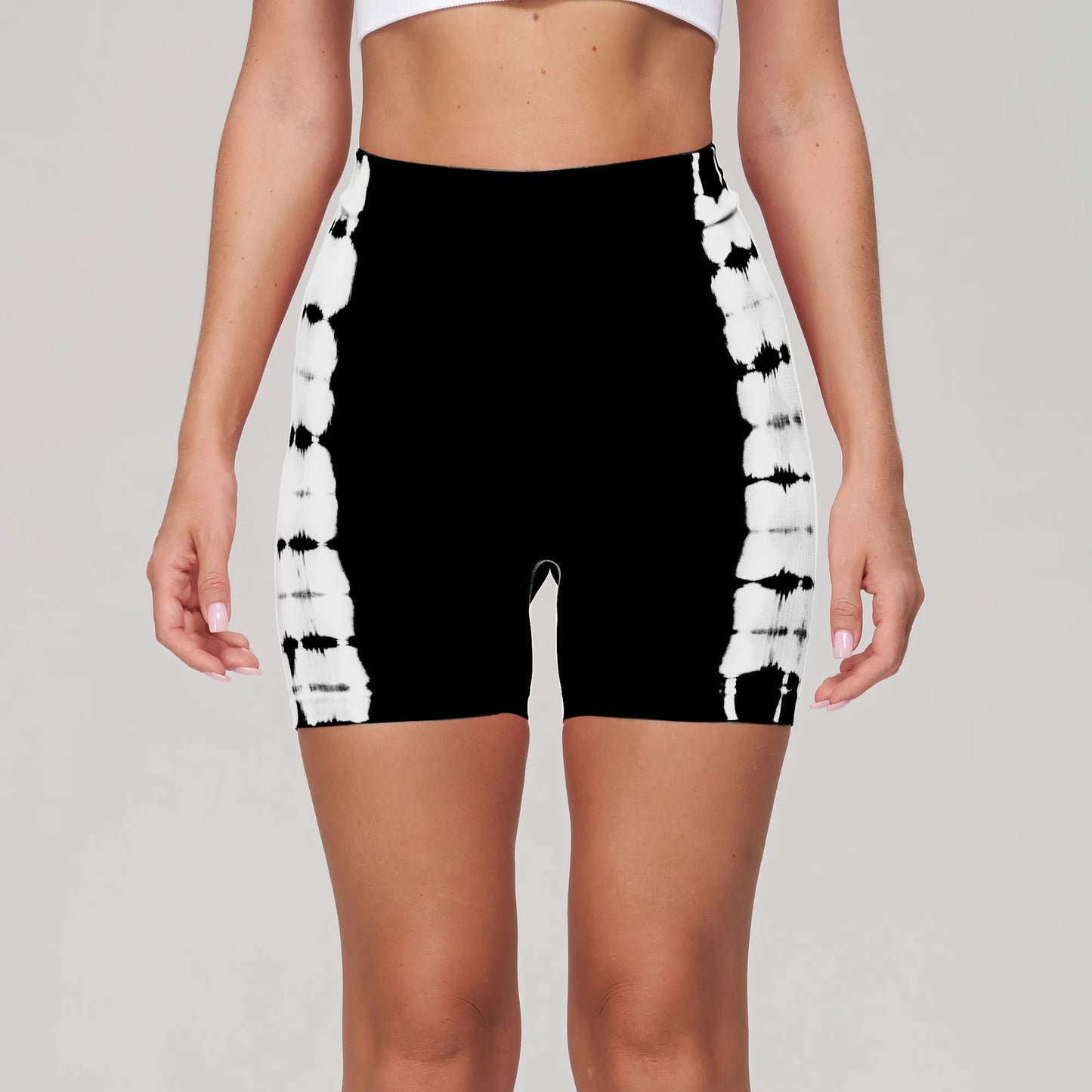 Short Sportif Taille Haute Tie-Dye
