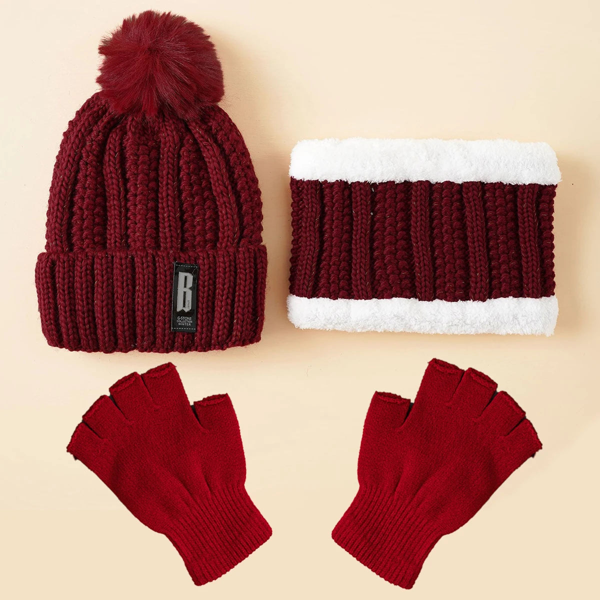 Ensemble Écharpe, Chapeau & Gants pour Femme - Élégance et Confort
