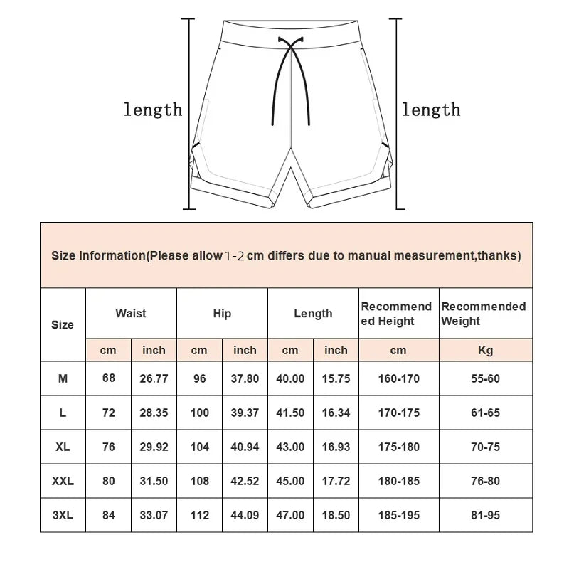 Short de Running 2-en-1 pour Homme - GITF
