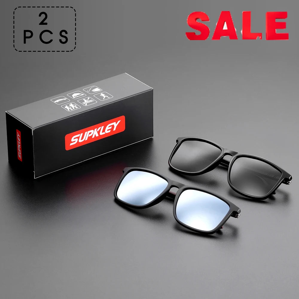 SUPKLEY UV400 Polarized Sunscreen Sunglasses for Men