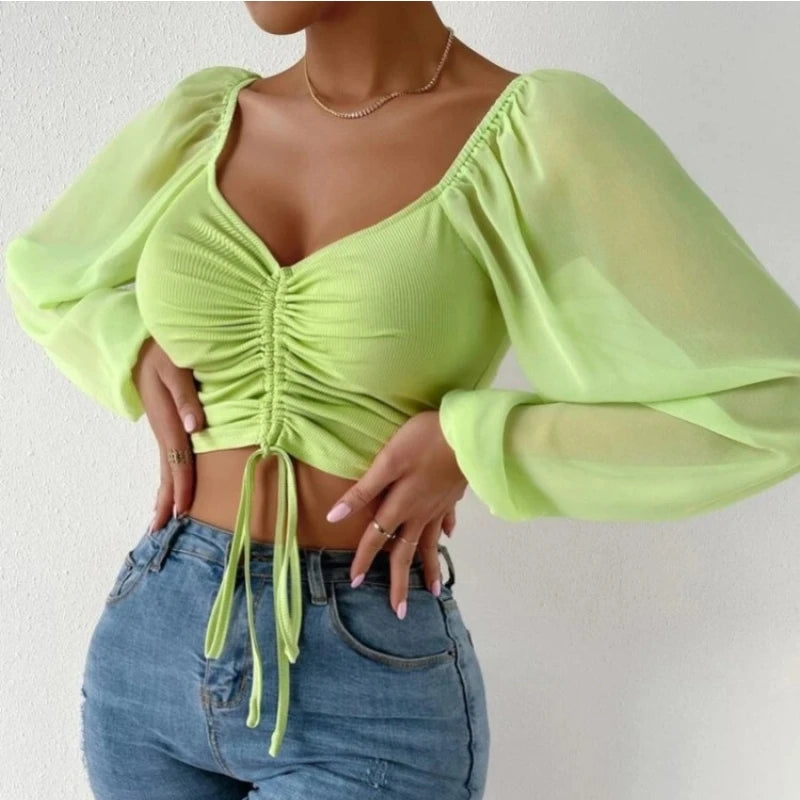 Top Rétro Chiffon