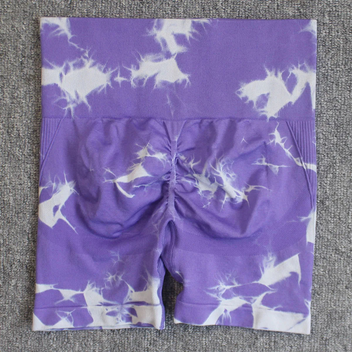 Short Sportif Taille Haute Tie-Dye