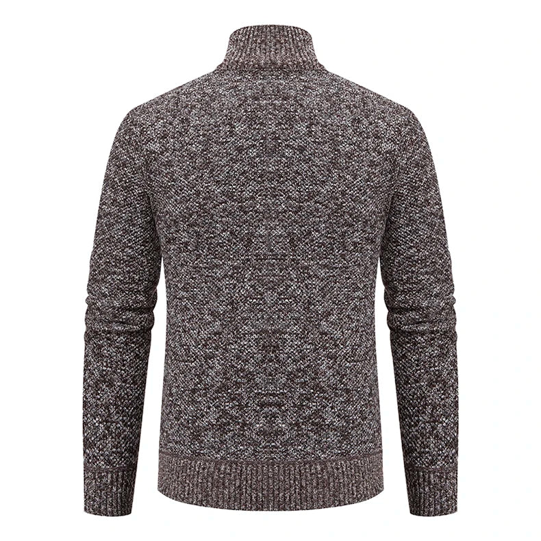 Men's Casual Fleece Sweater Coat