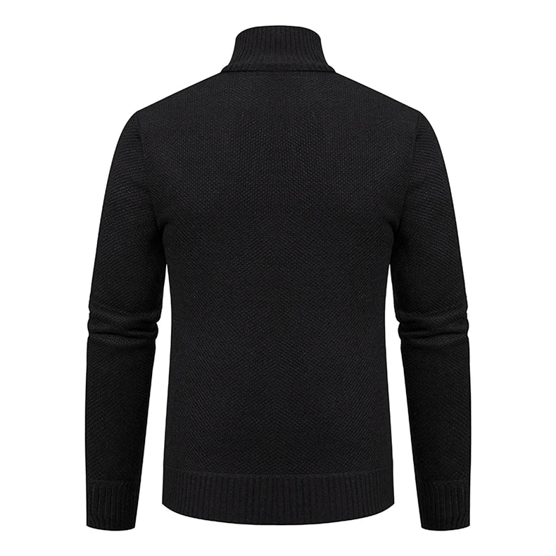 Men's Casual Fleece Sweater Coat