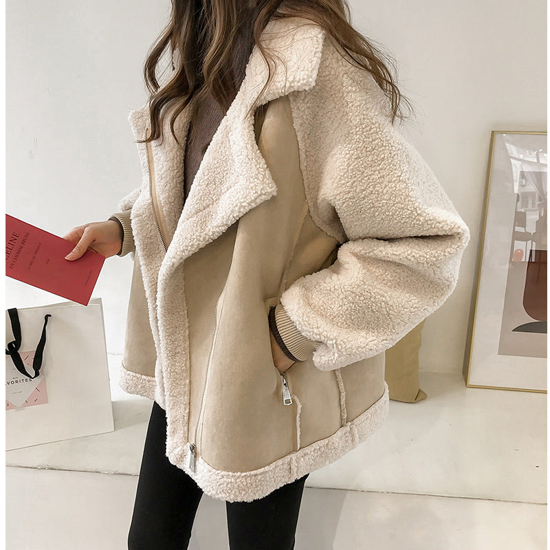 Veste Courte en Daim pour Femmes