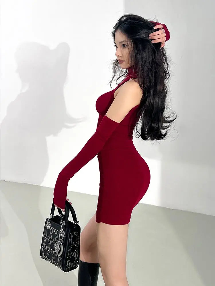 Robe Mini Turtleneck Sexy & Club