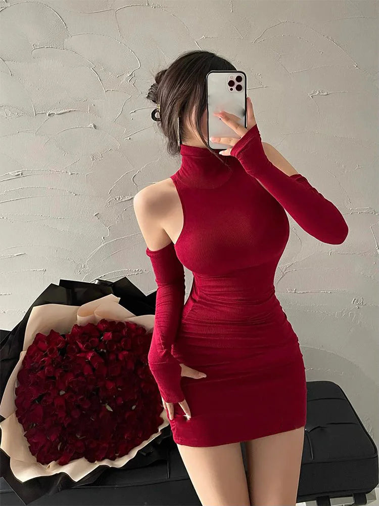 Robe Mini Turtleneck Sexy & Club