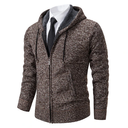 Men's Casual Fleece Sweater Coat