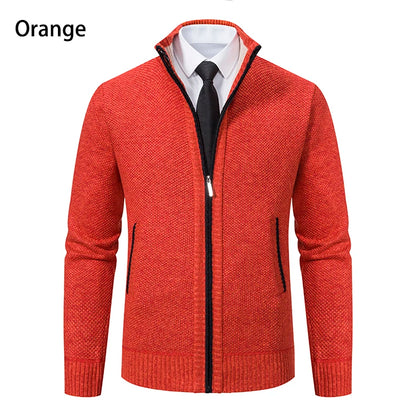 Men's Casual Fleece Sweater Coat