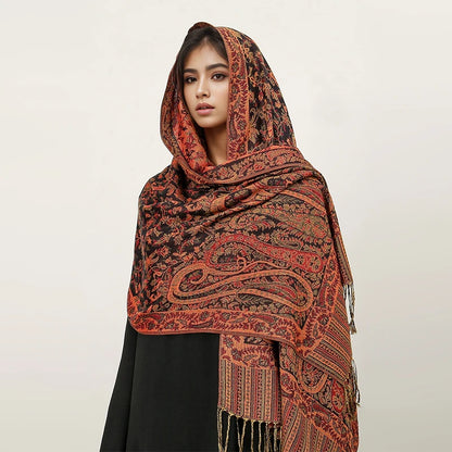 Embroidered Voile Scarf Hijab