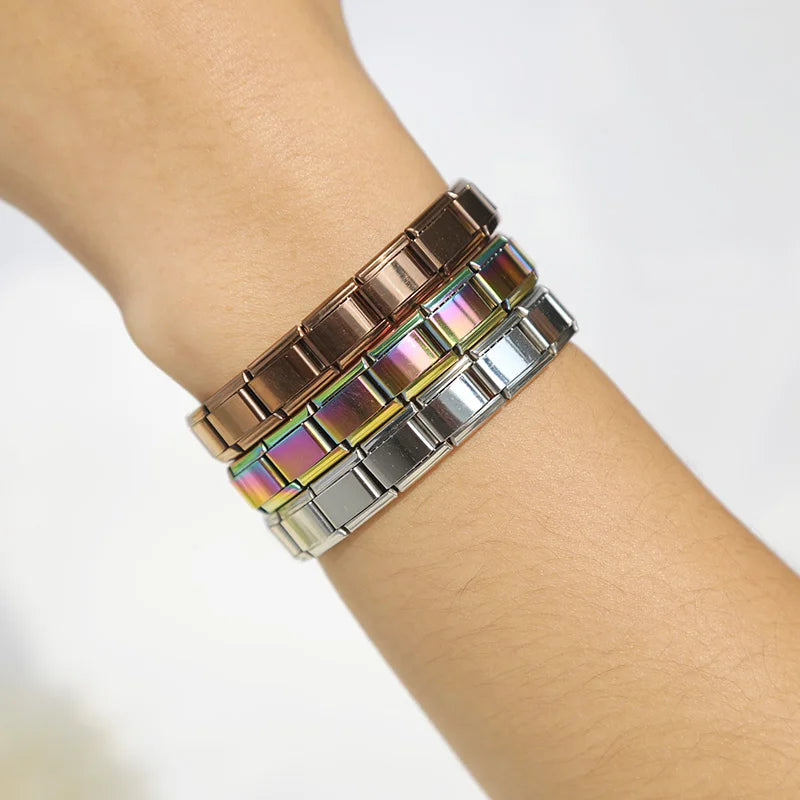 Hapiship Unisex Geometric Hologram Bracelet