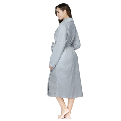 Peignoir Long en Flanelle d'Hiver