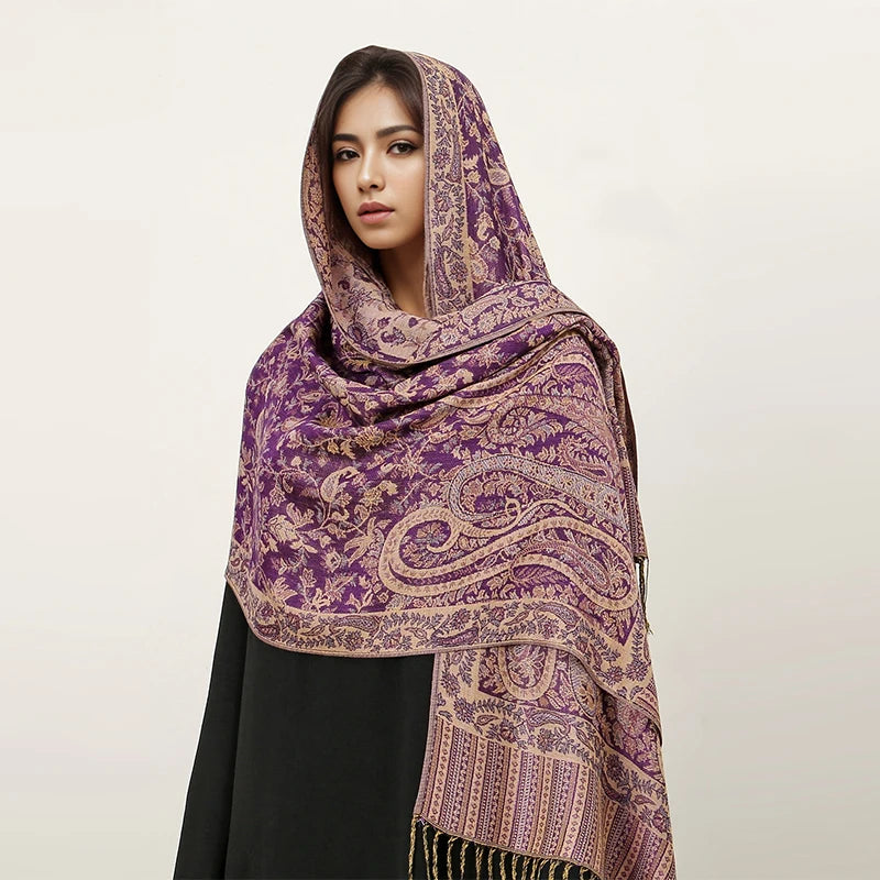 Embroidered Voile Scarf Hijab