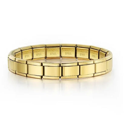 Bracelet Cuff Géométrique en Acier Inoxydable