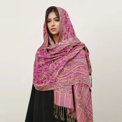 Embroidered Voile Scarf Hijab