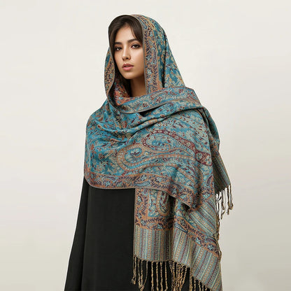 Embroidered Voile Scarf Hijab