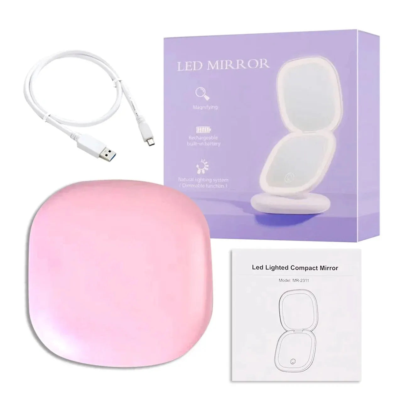 Mini Miroir De Maquillage Cosmétique