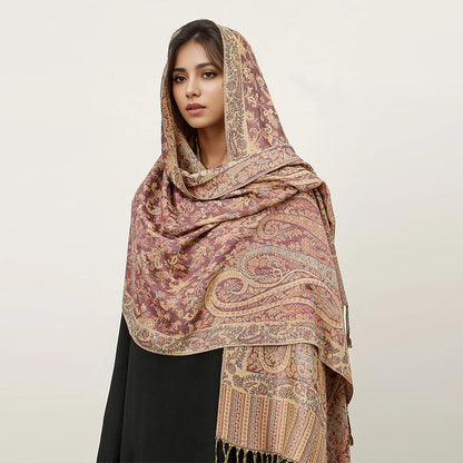 Embroidered Voile Scarf Hijab