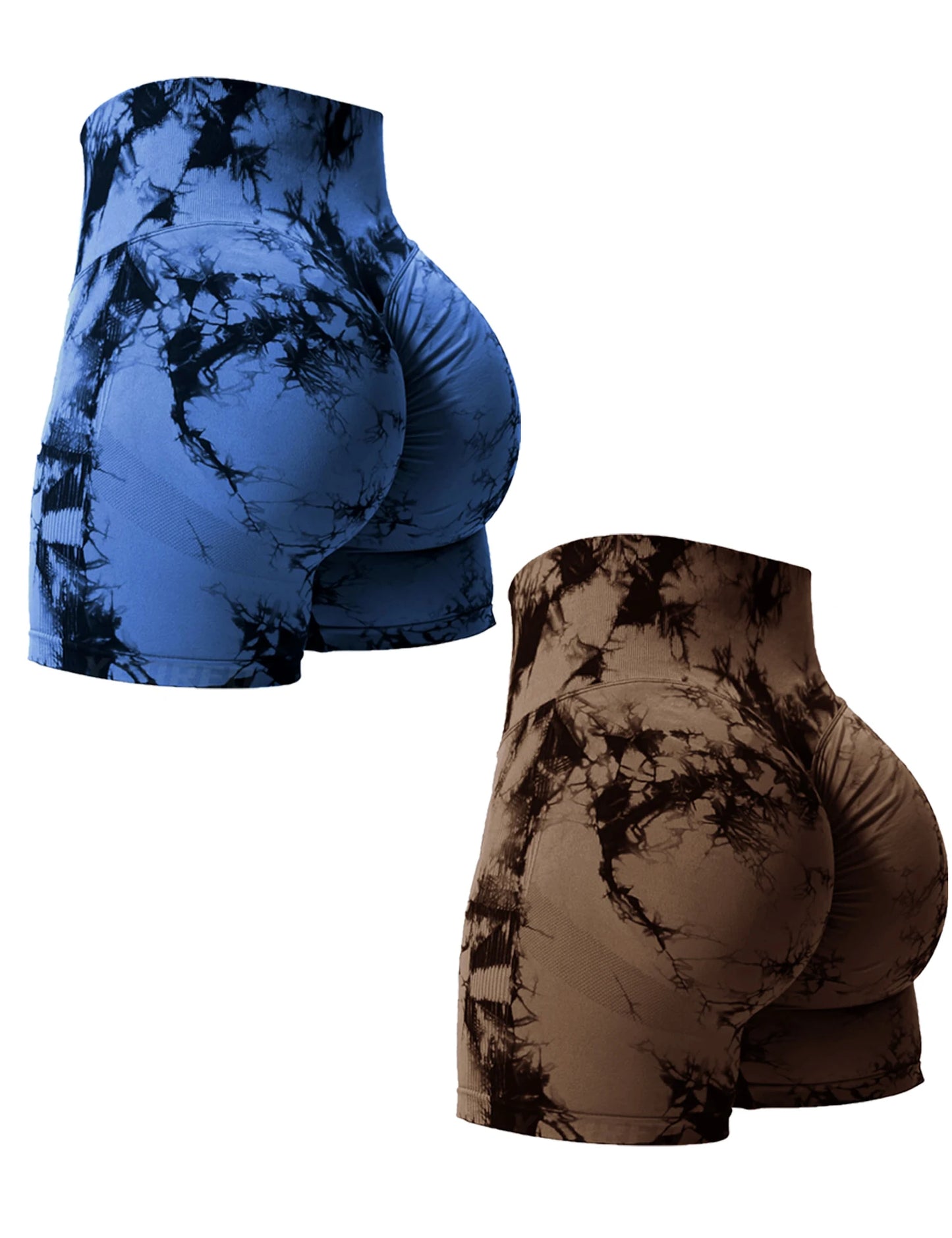 Short Tie-Dye Taille Haute Casual- 2 pièces