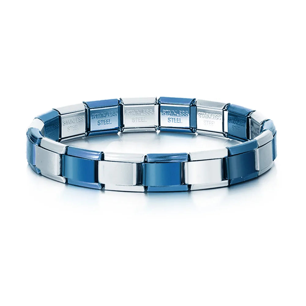 Bracelet Cuff Géométrique en Acier Inoxydable
