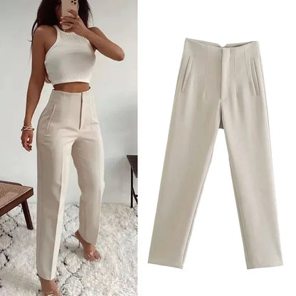 Pantalon Skinny Taille Haute