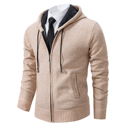 Men's Casual Fleece Sweater Coat