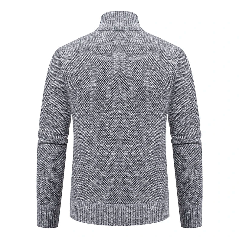 Men's Casual Fleece Sweater Coat