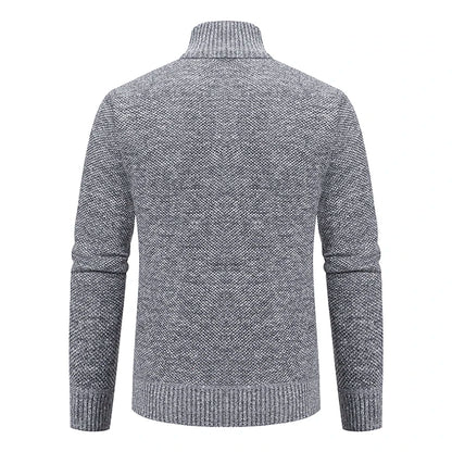 Men's Casual Fleece Sweater Coat