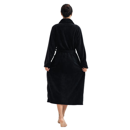 Peignoir Long en Flanelle d'Hiver