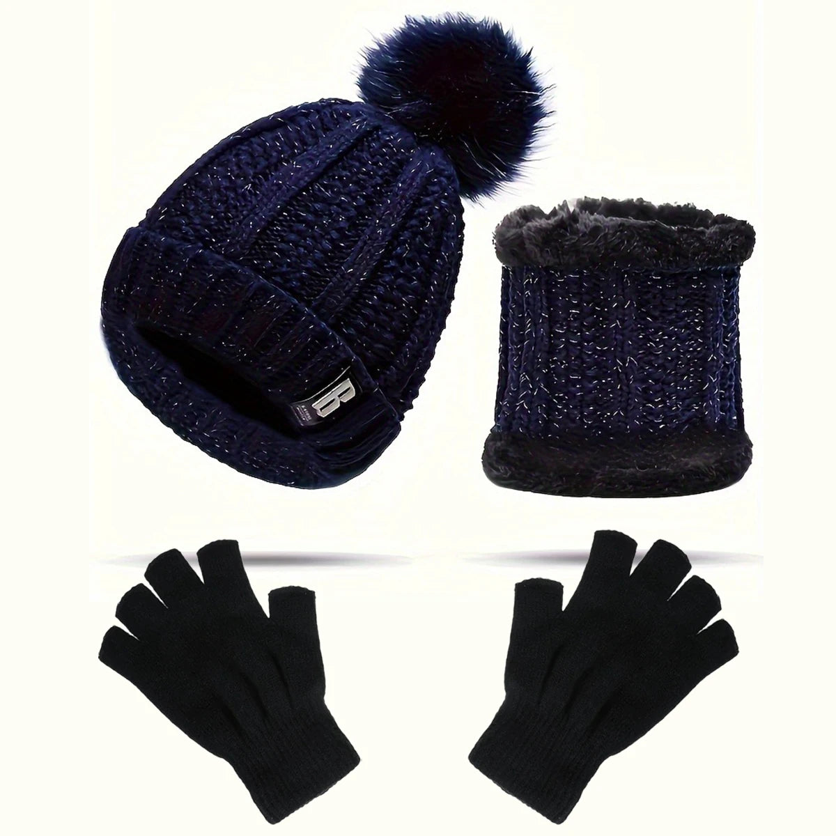 Ensemble Écharpe, Chapeau & Gants pour Femme - Élégance et Confort