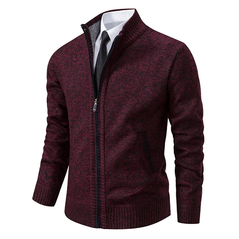 Men's Casual Fleece Sweater Coat