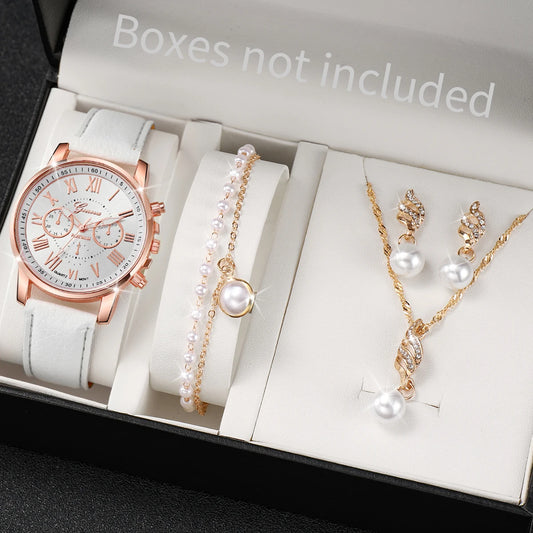 Montre Quartz Élégance avec Accessoires