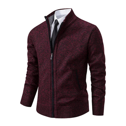 Men's Casual Fleece Sweater Coat