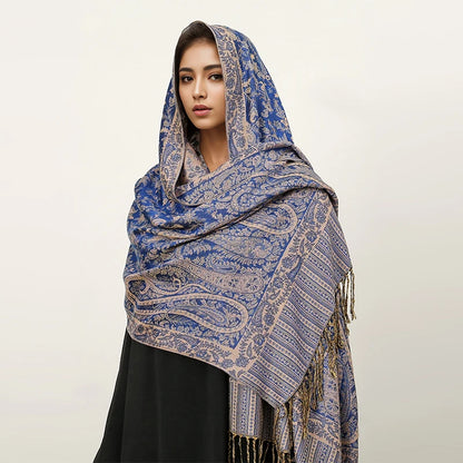 Embroidered Voile Scarf Hijab