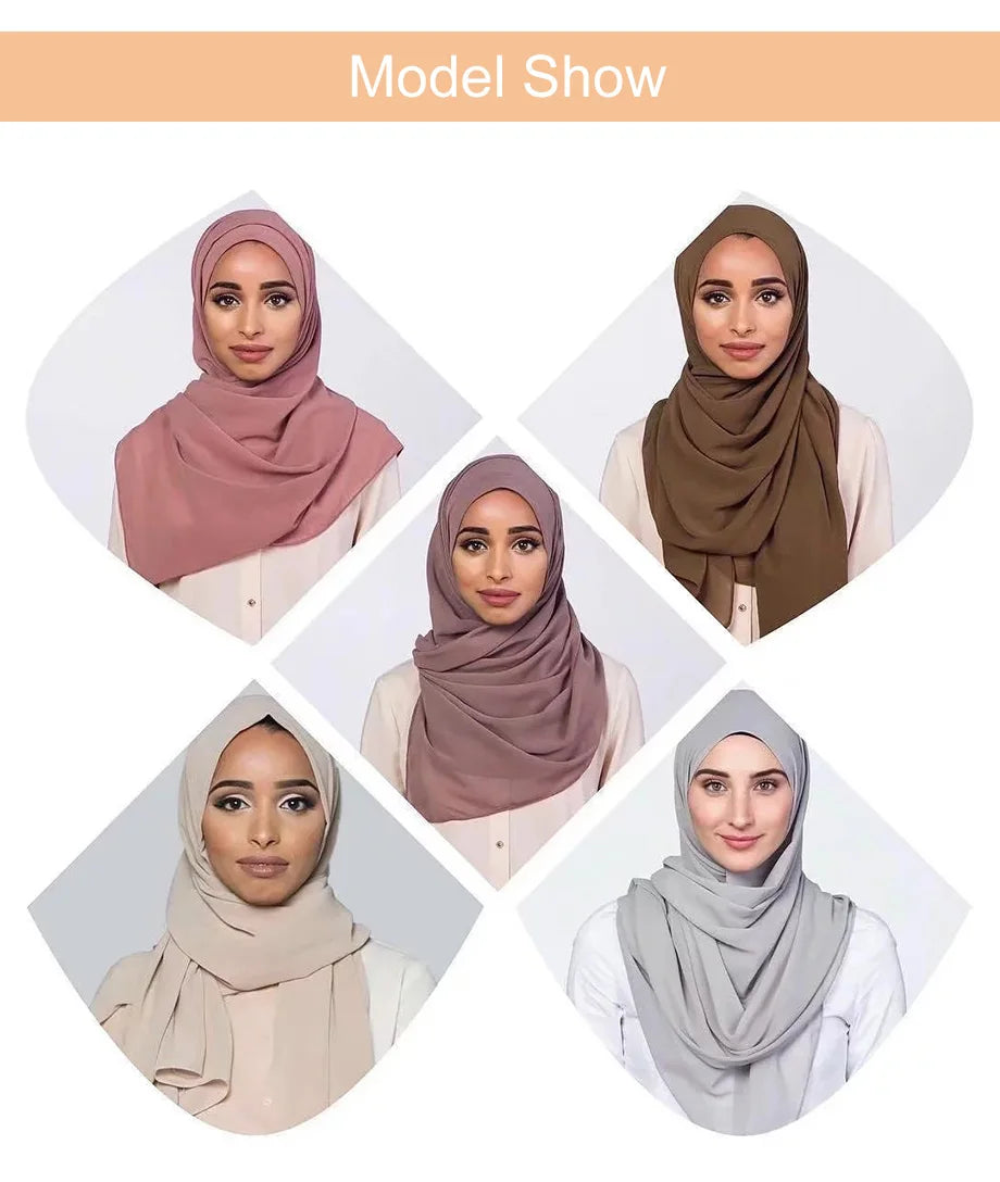 Women's Chiffon Hijab Scarf