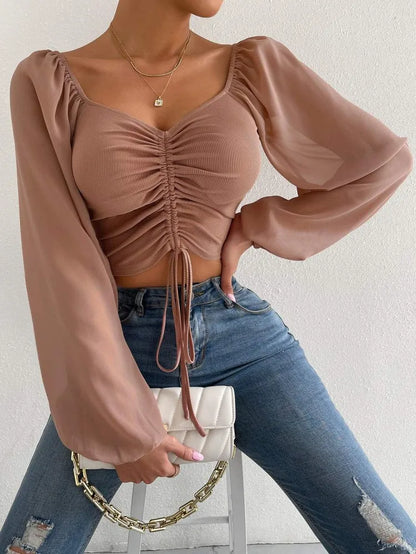 Top Rétro Chiffon