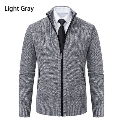 Men's Casual Fleece Sweater Coat