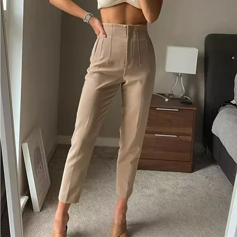 Pantalon Skinny Taille Haute